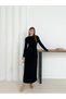 Women's Modal Fabric Long Sleeve Side Tie Detail Dress