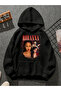 Rihanna V8 Printed Hooded Black Sweatshirt