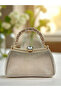 Special Design Gold Color Laser Snake Pattern Handle Handle Women's Evening Dress Bag Wedding Engagement Prom - 3