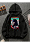 سويت شيرت أسود بقلنسوة مطبوعة من eminem v6