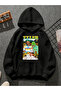 تيشيرت أسود بقلنسوة مطبوع من tyler v1