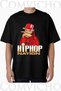 Unisex Hip Hop Nation Design Printed Oversize T-Shirt
