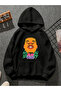 Asap Ferg Printed Hooded Black Sweatshirt