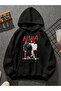 N.W.A V1 Printed Hooded Black Sweatshirt
