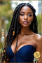 Fiber Synthetic Hair for African Braiding Rasta and Box Braid - Black - 4