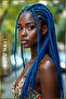Fiber Synthetic Hair for African Braiding Rasta and Box Braid - Dark Blue - 5