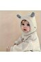 Lined Winter Knitted Girls/Boys Beanie Hat with Ears - 2