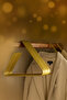 6Pcs Triangle Gold New Style Hanger Clothes Hanger Clothes Hanger Metal Modern Hanger Pants Hanger - 4