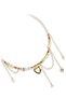 Heart Detailed Broken Stone Chocker Necklace - 5