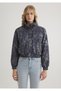 Printed Anthracite Crop Jacket 1110269 -89122 - 4