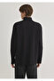 Turtleneck Black T-Shirt Loose Fit / Loose Relaxed Cut 0612409-900 - 4