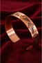Women's Copper Bracelet - Flower Model Women's Copper Cuff Bracelet with Metal Box and Natural Stones - 3