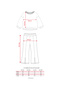 Girl's Glitter Printed Slit Double Set - 4