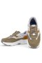 Genuine Leather Anatomical Sand Color Laced Lightweight Children's Sports Shoes - 7