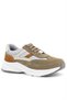 Genuine Leather Anatomical Sand Color Laced Lightweight Children's Sports Shoes - 2