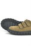 Genuine Leather Sand Color Black Velcro Children's Daily Sports School Shoes - 7