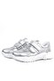 Genuine Leather Silver White Sole Girls' Sneakers Shoes - 5