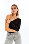 Half Sleeve Off Shoulder Blouse Black
