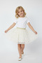 Girl's Heart Printed 23 April 29 October 19 May Wedding Birthday and Party Tulle Tutu Skirt - 3