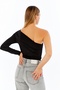 Half Sleeve Off Shoulder Blouse Black - 4