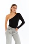 Half Sleeve Off Shoulder Blouse Black - 2