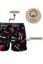 Men's 5-Piece Mixed Patterned Cotton Combed Cotton Boxers with Elastic Waist - 6