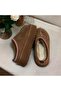 Women's Striped Slippers Thick Sole - 4