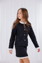 Tweed Fabric Girl's Suit - 5