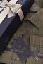 Khaki Striped Slimfit Winter Lumberjack Shirt with Gift Box - 4