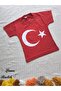 Turkish Flag Printed T-Shirt Red Cotton - 6