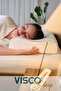 Orthopedic visco pillow neck support pillow visco pillow atella natural viscose case 60x40x14-12 cm - 5