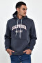 Men's Hooded Comfortable In-mold Fleece 3 thread California West Printed Sweatshirt spr24sw08 - 3