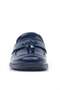 Loafer Navy Blue Patent Leather Men's Classic Children's Shoes - 4