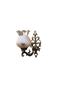 Single Elbe Sconce with Tumbled Honey Color Glass - 4