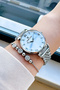 Women's Wristwatch 3 Atm Waterproof Silver Color Steel Strap + Bracelet Elg599 - 2