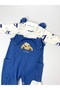 Baby Boy Jumpsuit with Car Embroidery - 4
