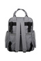 Roman Model Gray Mother Baby Care Backpack Thermos Baby Bottle Pockets Stroller Hanger - 3