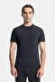 Black Standard Fit Crew Neck T-Shirt - 5