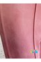 Suede Shardonless Pink Lycra Girl's Ribbed Stitched Trousers Leggings - 7