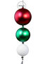 Christmas Ornament Pendant Matte Ball Red Green White 23 cm - 3