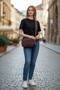 Brown Quilted Women's Shoulder Bag with Thick Cross Strap - 4