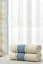 2-Piece Gania Hand & Face Towel Set 50X85 cm – 100% Cotton Thick Textured Kitchen & Bath Towels