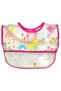 9-18months Pink Baby Girl Leakproof Eva Fabric Food Bib with Velcro and Pockets - 7