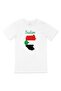 White T-Shirt with Sudan Map and Flag Pocket Logo Design