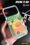iPhone 17 Air Compatible Capybara Pineapple Themed Hologram Ins Style Imd Premium Phone Case