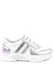 Genuine Leather Silver Pink Thick Soled Girls' Sneakers Shoes - 3