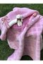 Fashion Mink Baby Blanket with Little Plush Teddy Bear and Muslin Mouth Diaper as a Gift - 3