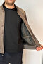 Men's Seasonal Jacket with Zipper Single Top Reu-9114 Camel - 7