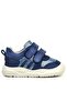 Schaggy Genuine Leather Navy Blue Shiny Baby Sneakers - 4