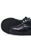 Titan Black Patent Leather Lace-Up Baby Boy Shoes - 6